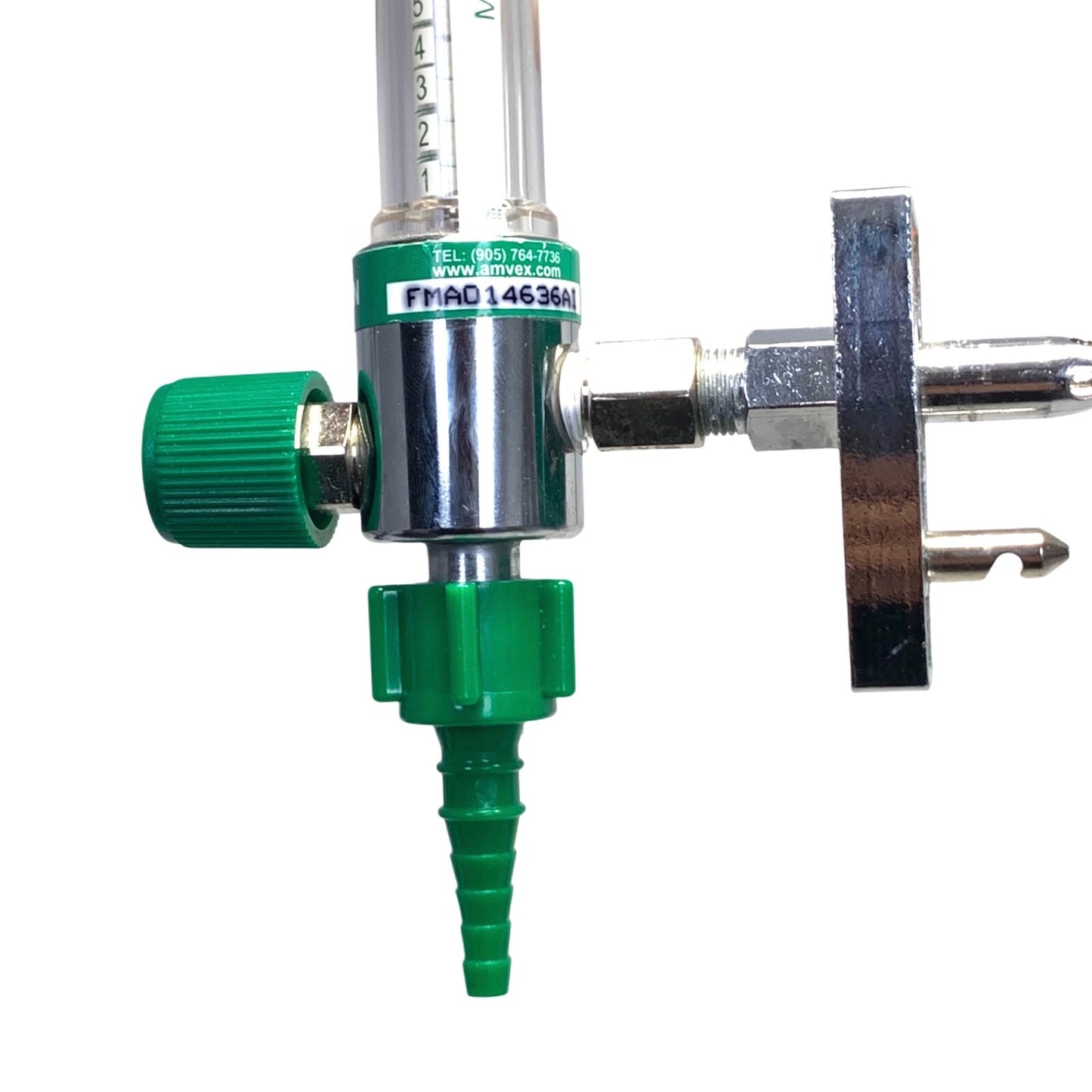 Amvex Corporation Oxygen Flowmeter w/ Male Attachment