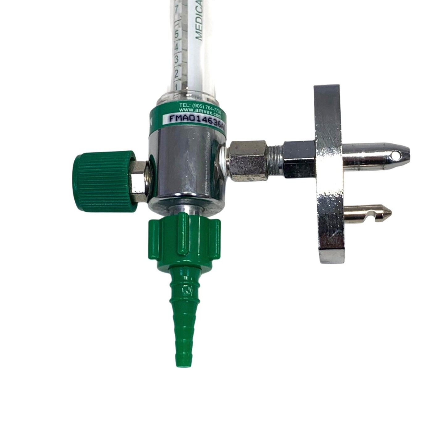 Amvex Corporation Oxygen Flowmeter w/ Male Attachment