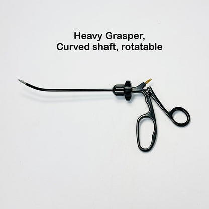 Heavy Grasper, Curved shaft, rotatable Instrument