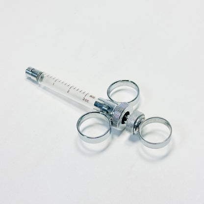 Bd Multifit 3cc Glass Syringe With 3 Finger Ring And Luer Lock Tip Reusable