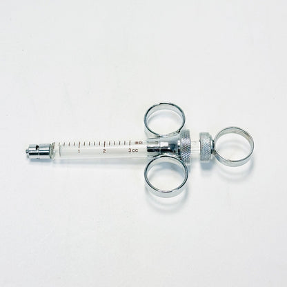Bd Multifit 3cc Glass Syringe With 3 Finger Ring And Luer Lock Tip Reusable