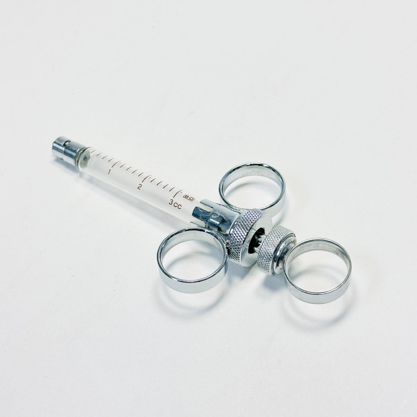 Bd Multifit 3cc Glass Syringe With 3 Finger Ring And Luer Lock Tip Reusable