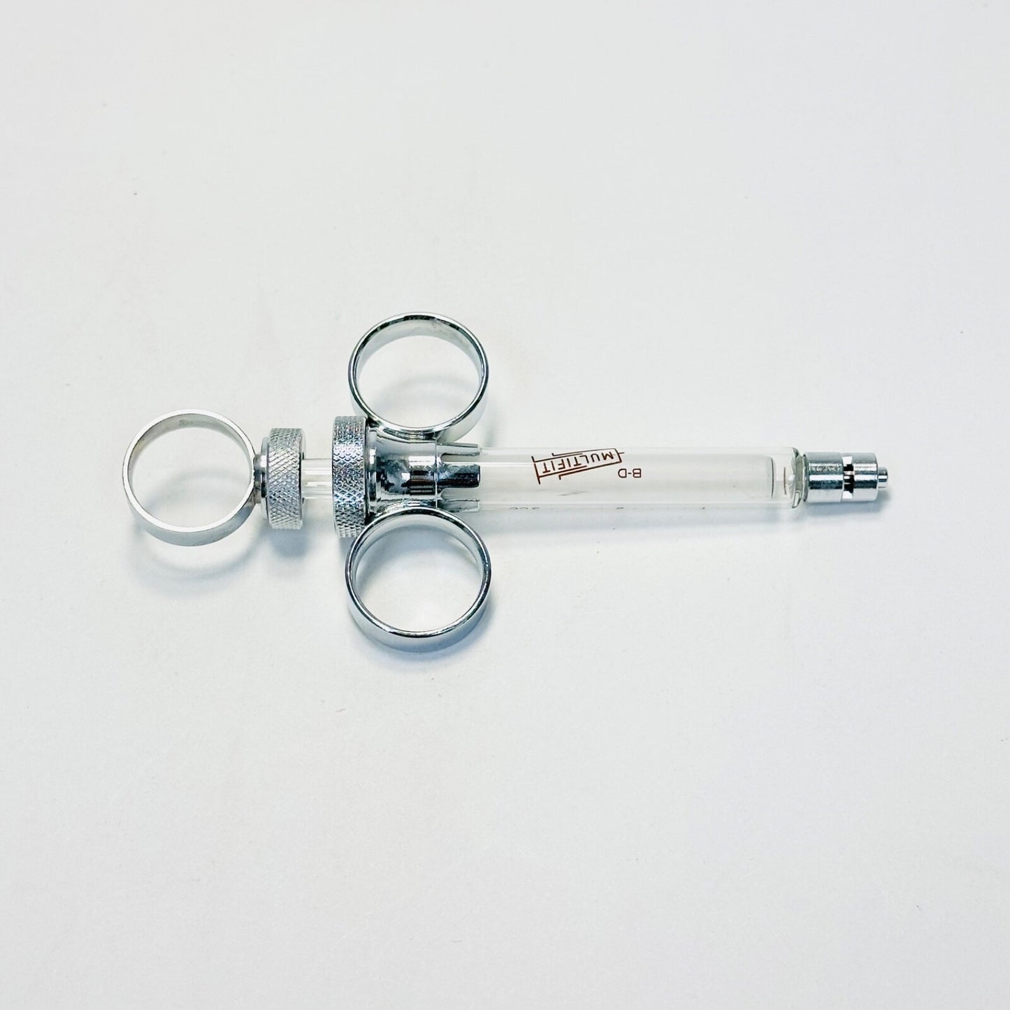 Bd Multifit 3cc Glass Syringe With 3 Finger Ring And Luer Lock Tip Reusable