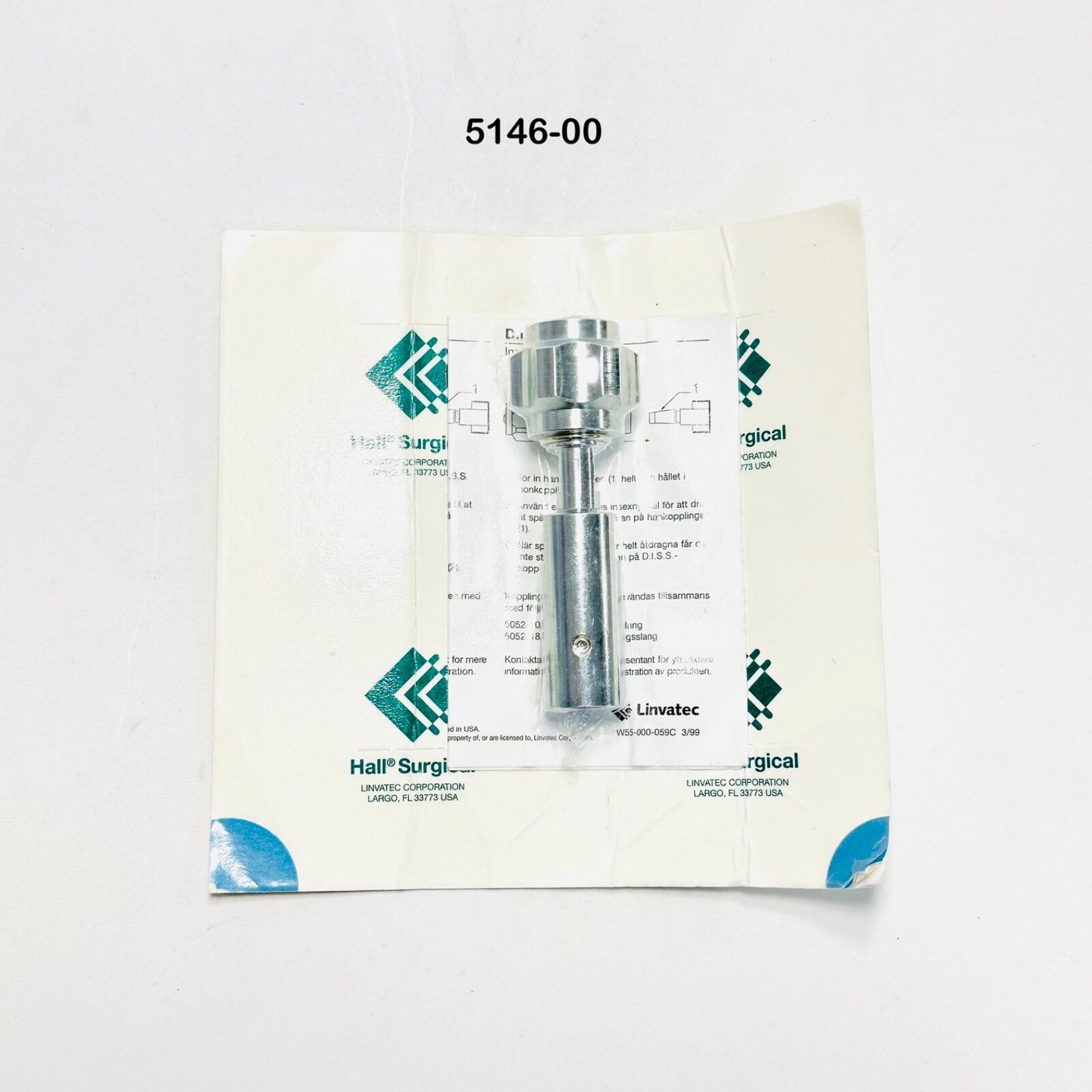 LINVATEC 5146-00 HALL SURGICAL DISS WALL ADAPTER Instrument