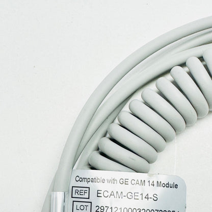 ECAM-GE14-S Coiled Patient Cable FOR GE CAM 14 Module