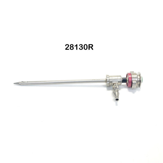 K. STORZ 28130R High Flow Arthroscope Sheath 13.5 cm W/ 28130BT Obturator