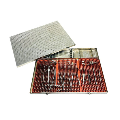 Storz / Katena / Symmetry & Others 14 Opthalmic Instruments  Set W/ Steel Caddy