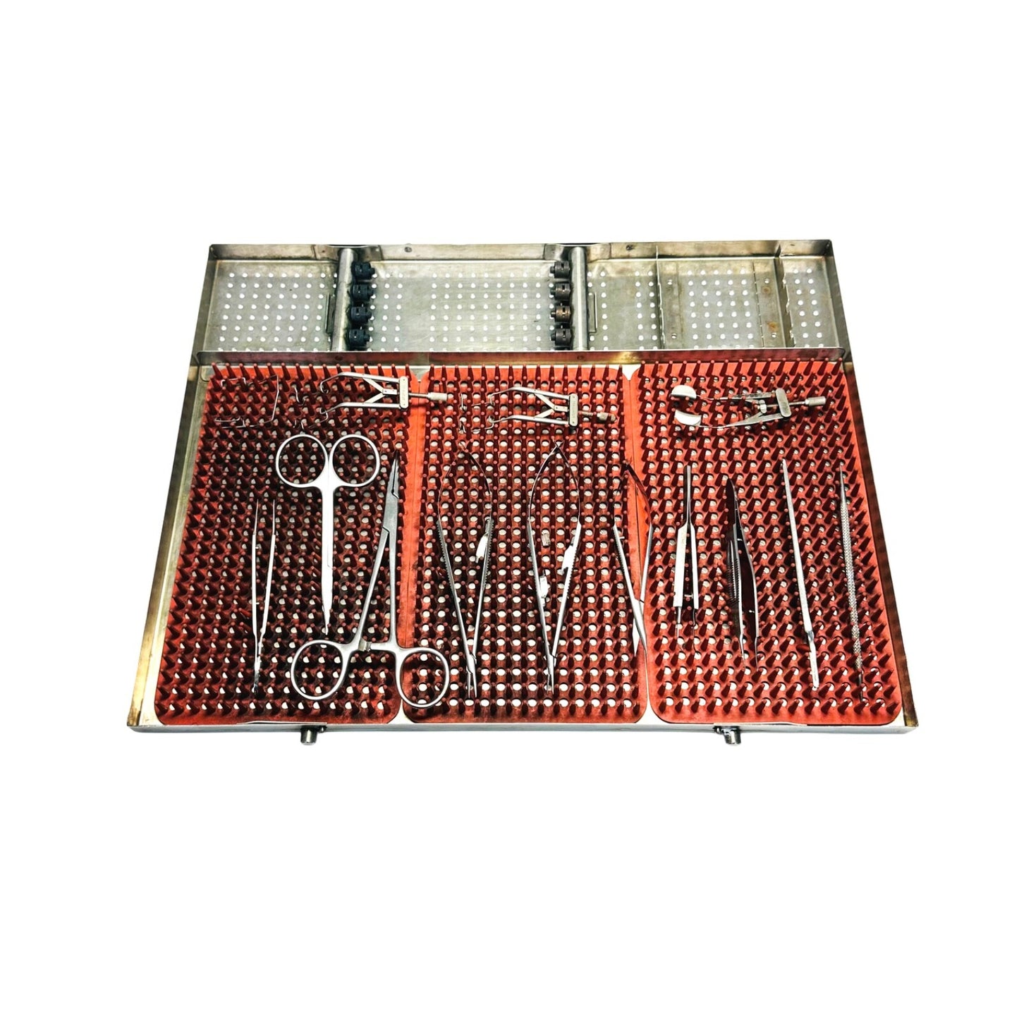 Storz / Katena / Symmetry & Others 14 Opthalmic Instruments  Set W/ Steel Caddy