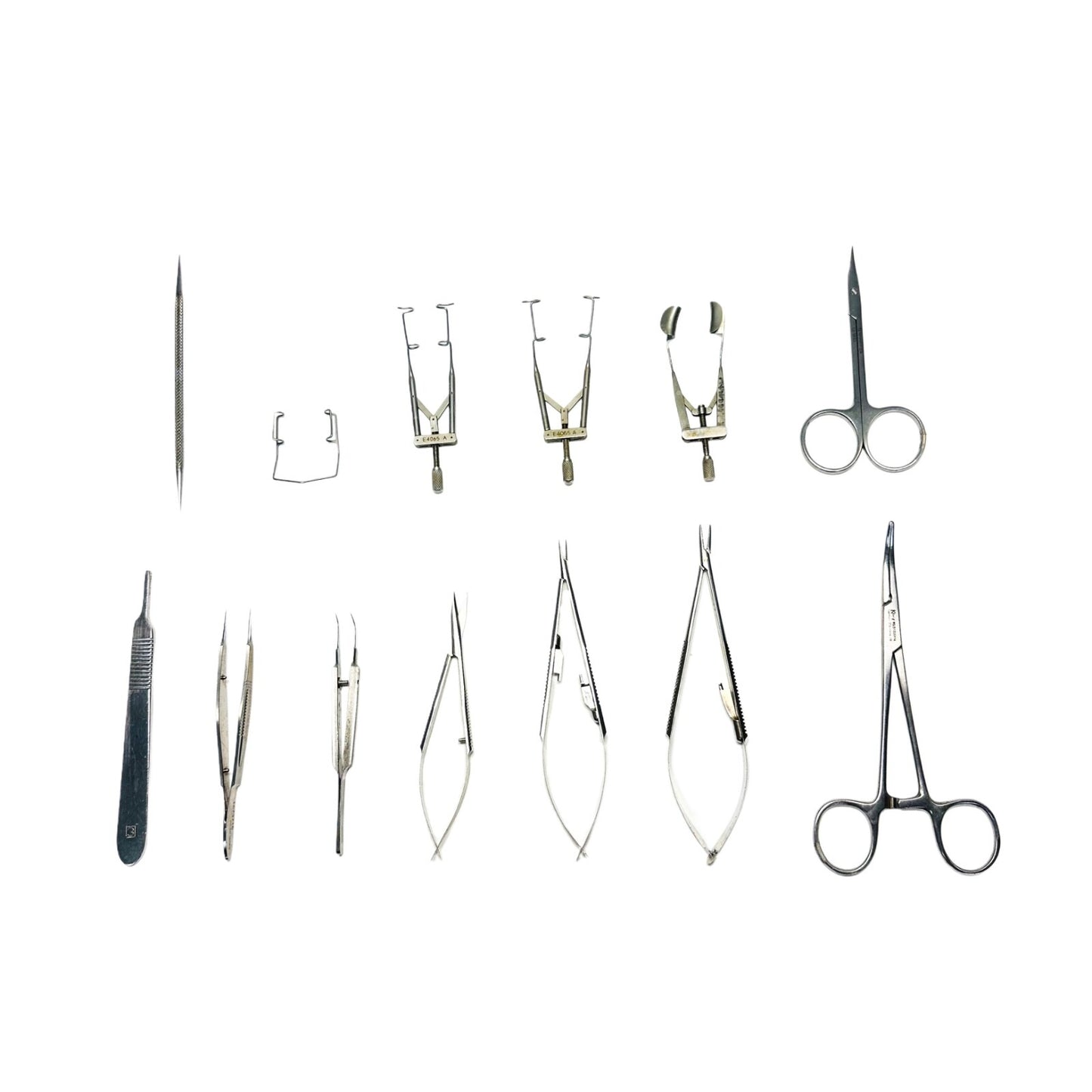 Storz / Katena / Symmetry & Others 14 Opthalmic Instruments  Set W/ Steel Caddy