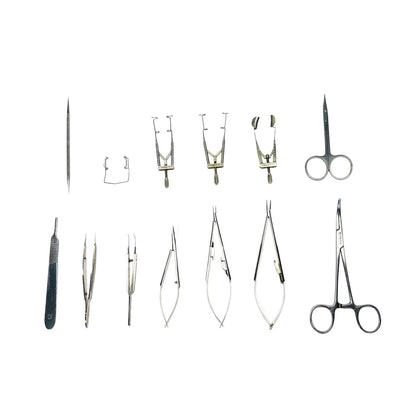 Storz / Katena / Symmetry & Others 14 Opthalmic Instruments  Set W/ Steel Caddy