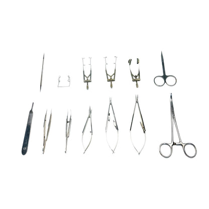 Storz / Katena / Symmetry & Others 14 Opthalmic Instruments  Set W/ Steel Caddy