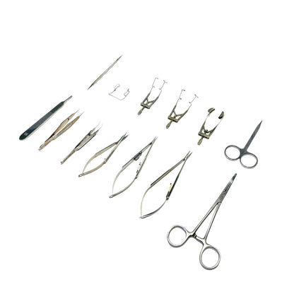 Storz / Katena / Symmetry & Others 14 Opthalmic Instruments  Set W/ Steel Caddy