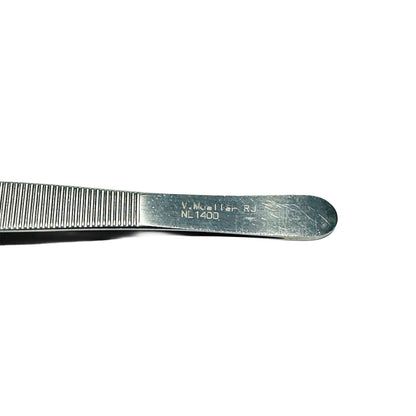 V. Mueller NL1400 Dressing Forceps Adson 4-3/4 Inch Serrated Tips Instrument