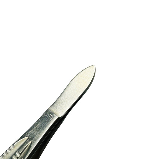 konig MDS431911 Castroviejo Corneal Suturing Forceps, 1 x 2 Teeth, 0.5 mm