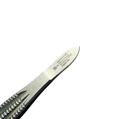 konig MDS431911 Castroviejo Corneal Suturing Forceps, 1 x 2 Teeth, 0.5 mm