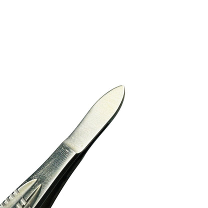 konig MDS431911 Castroviejo Corneal Suturing Forceps, 1 x 2 Teeth, 0.5 mm