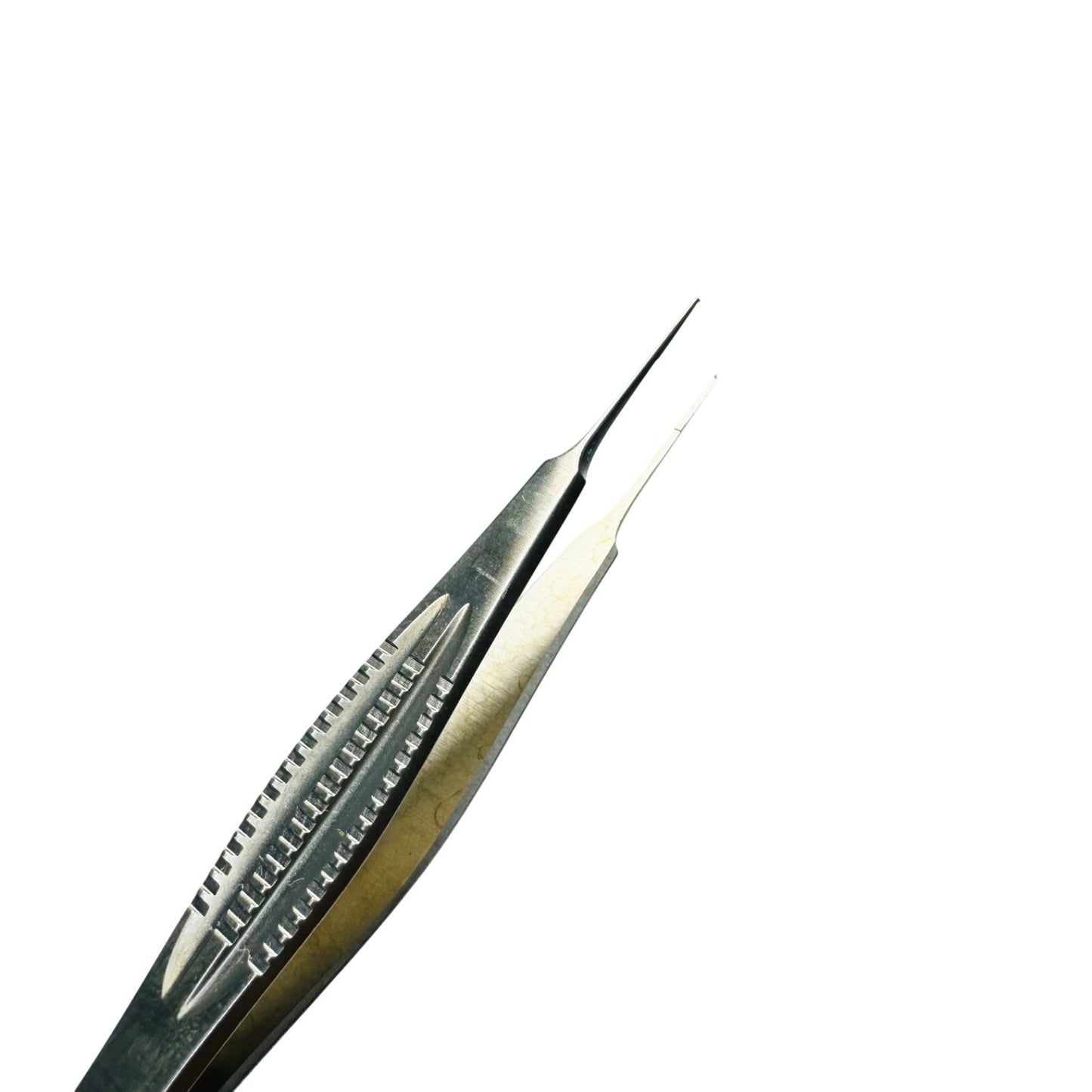 konig MDS431911 Castroviejo Corneal Suturing Forceps, 1 x 2 Teeth, 0.5 mm