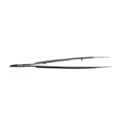 konig MDS431911 Castroviejo Corneal Suturing Forceps, 1 x 2 Teeth, 0.5 mm