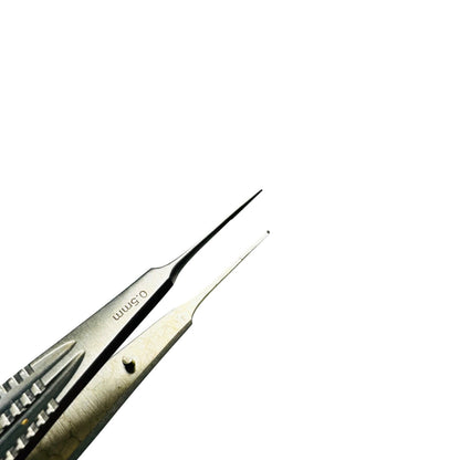 konig MDS431911 Castroviejo Corneal Suturing Forceps, 1 x 2 Teeth, 0.5 mm