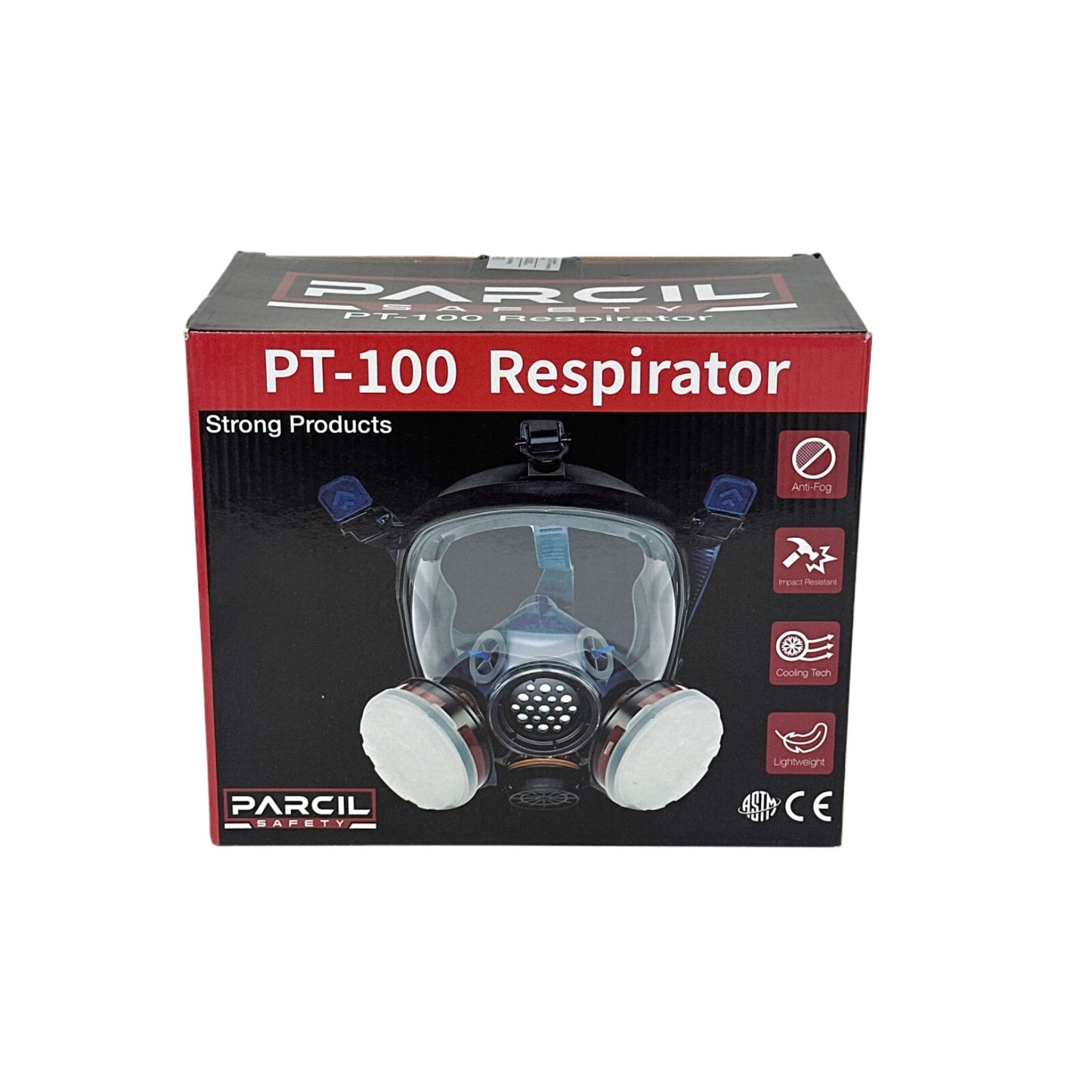 Parcil Safety PT-100 Full Face Respirator W/ P-A-1 Filter