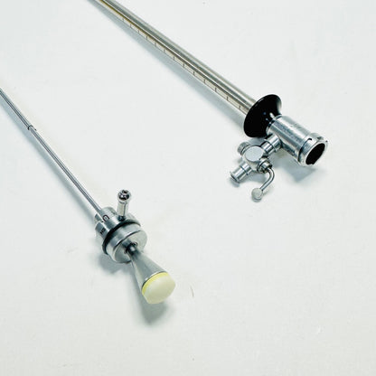 K STORZ 27040AO Sheath, 27 Fr W/ 27048CK Deflecting Obturator, 24/26 Fr Instrum.