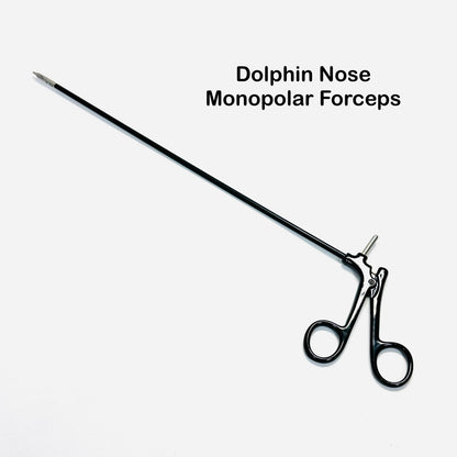 Dolphin Nose Monopolar Dissecting Forceps W/ Metal Handle 16 inch Overall Length