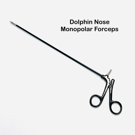 Dolphin Nose Monopolar Dissecting Forceps W/ Metal Handle 16 inch Overall Length