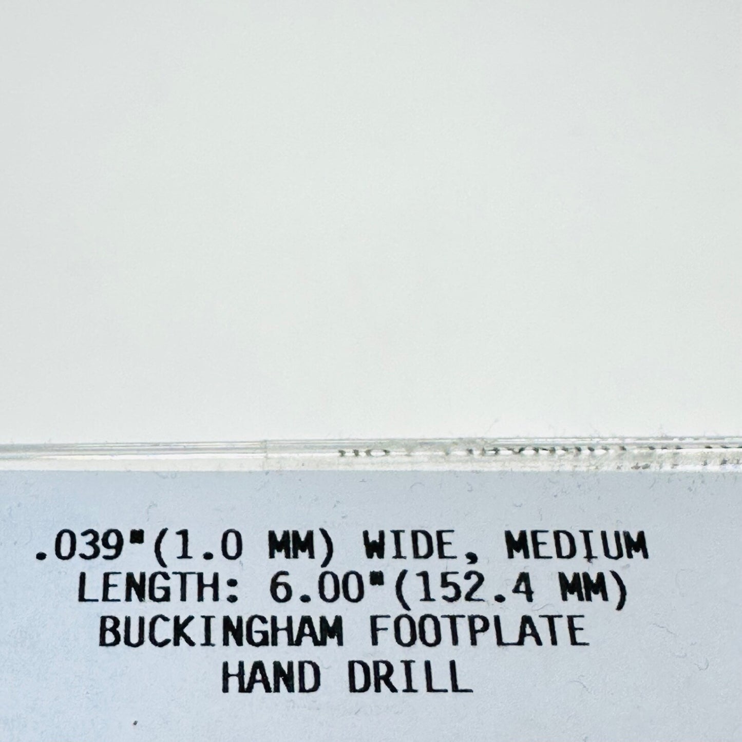 RICHARDS 13-0471 Buckingham Footplate Hand Drills (1.0 MM) WIDE, Medium: 6 inch