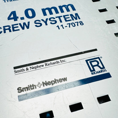 Richards / Smith & Nephew 11-7078 Instruments System For Cannulated Screw 4.0mm