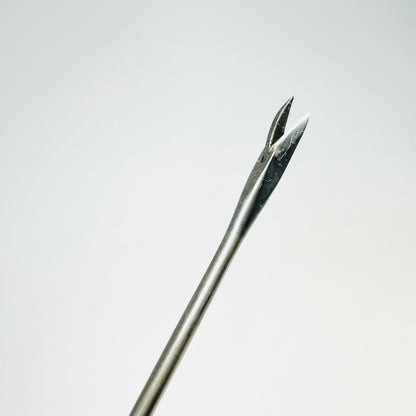 Jarit 460-248 Jako Microlaryngeal Scissor Curved Right, Working Length, 9-3/4"