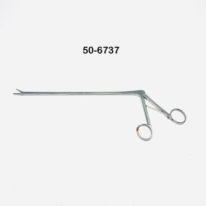 PILLING 50-6737 Drew Alligator Clip Applying Forcep Straight Serrated,2mm 9.5 In