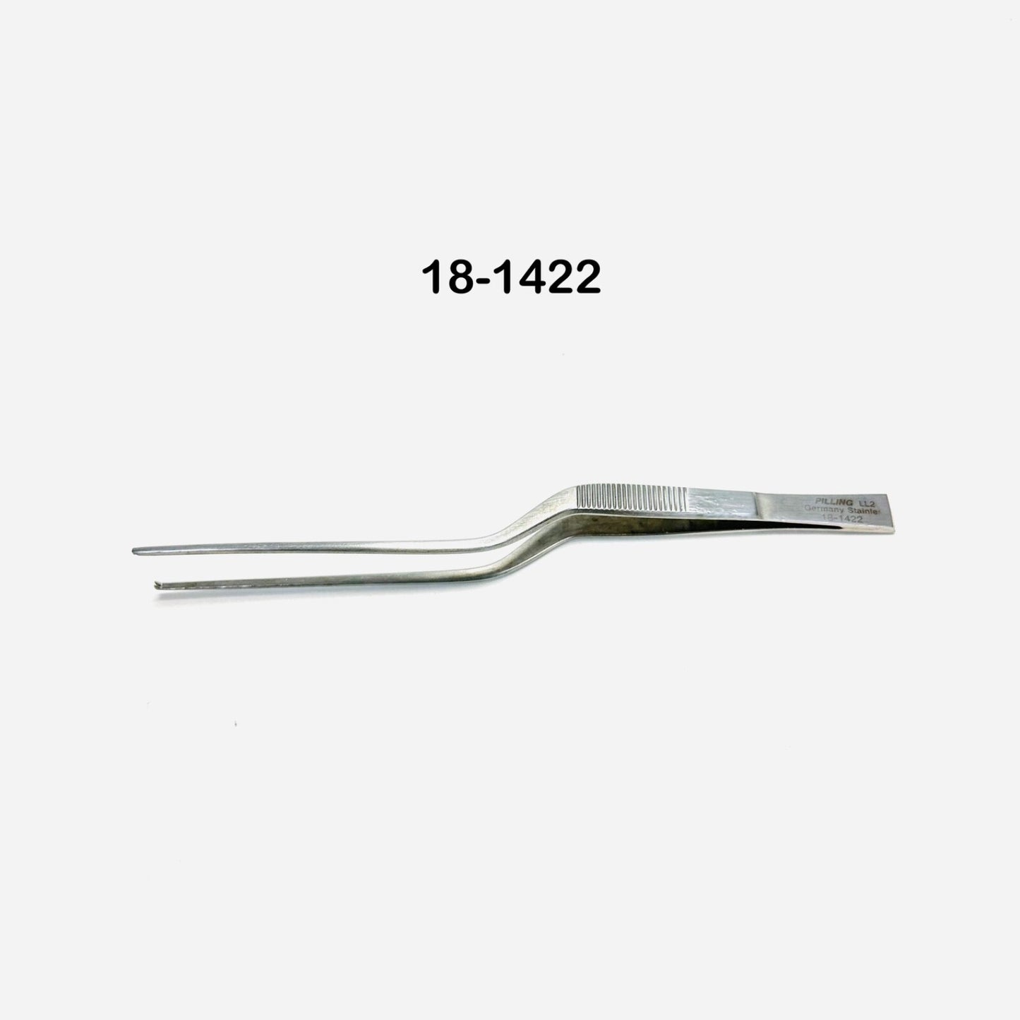 pilling 18-1422 IRIS TISSUE FORCEPS Straight, 1 x 2 Teeth Instrument