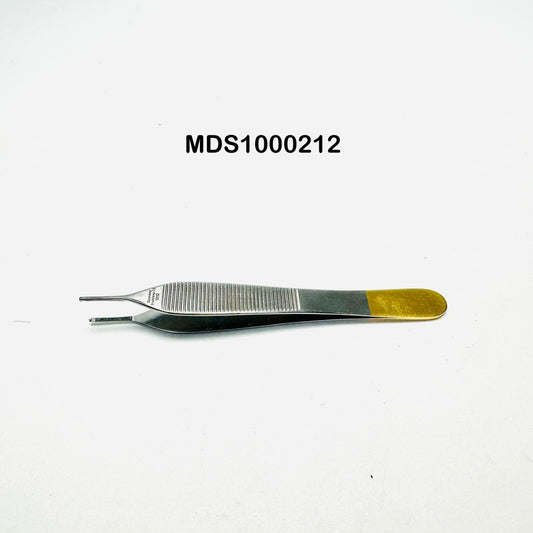 KÃ¶nig MDS1000212 Adson Cross Serrated Tissue Forceps 1x2 Teeth, 4.75"