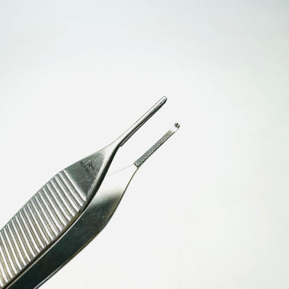 KÃ¶nig MDS1000212 Adson Cross Serrated Tissue Forceps 1x2 Teeth, 4.75"