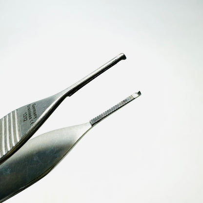 KÃ¶nig MDS1000212 Adson Cross Serrated Tissue Forceps 1x2 Teeth, 4.75"