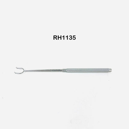 V. Mueller RH1135 Nasal Tenaculum Hook, Dbl Prongs,  6-3/8 Inch Instrument