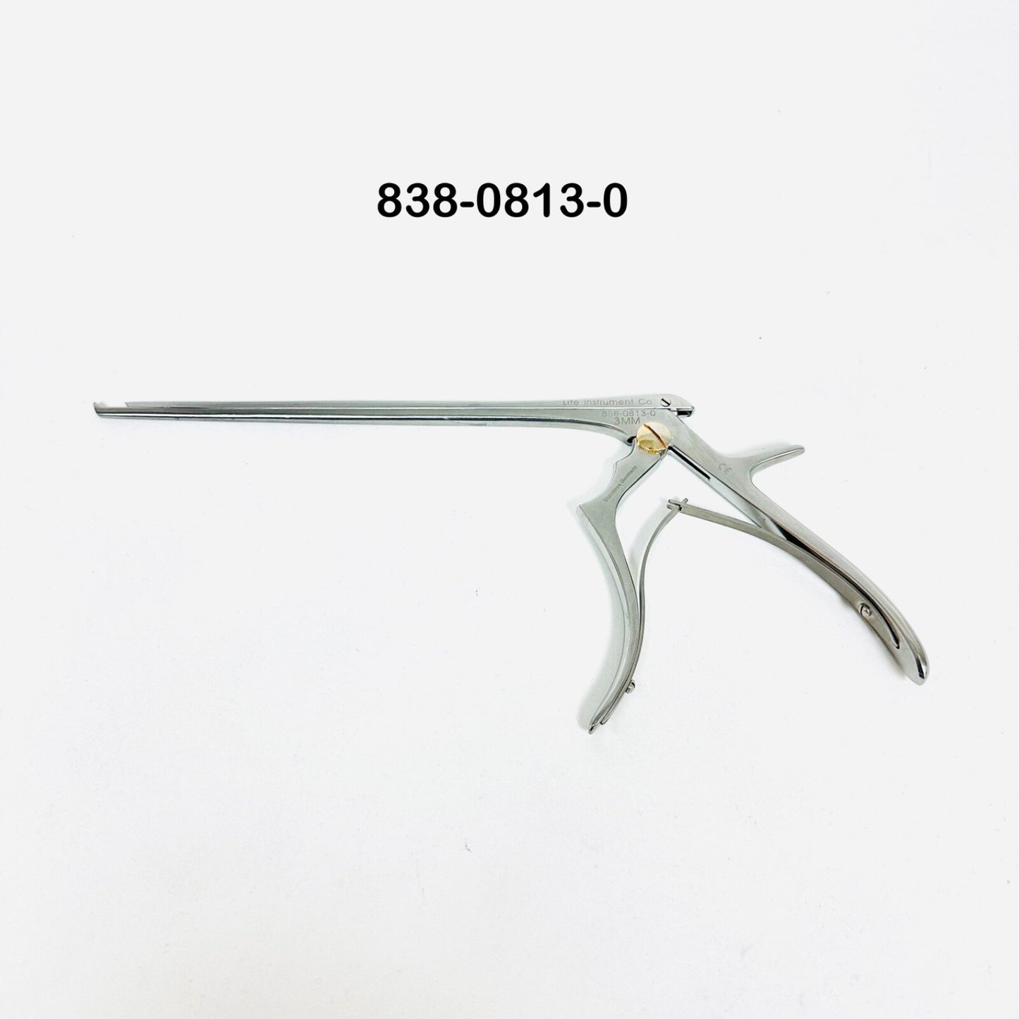 LIFE instruments 838-0813-0 Thin Footplate Kerrison 8", 40° FWD 3mm Instrument