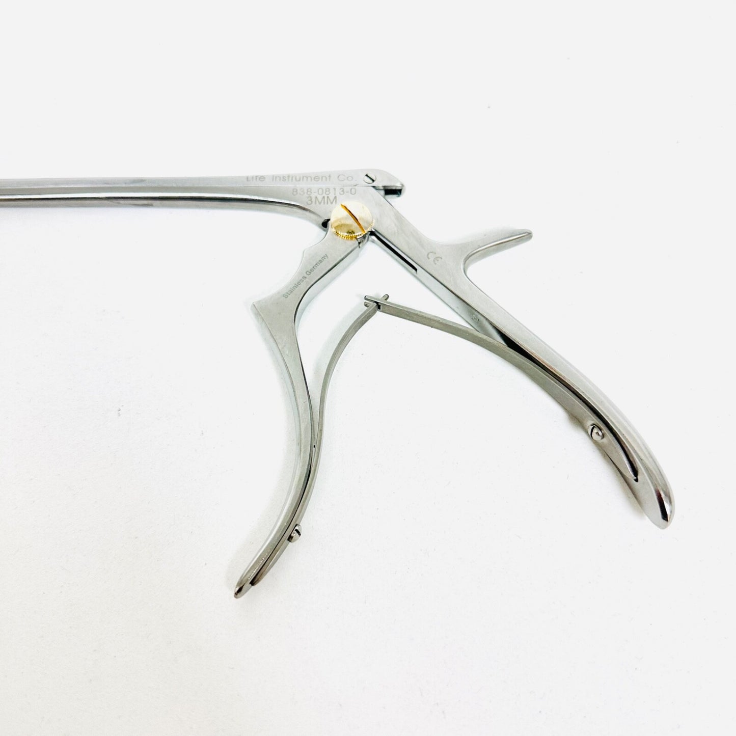 LIFE instruments 838-0813-0 Thin Footplate Kerrison 8", 40° FWD 3mm Instrument