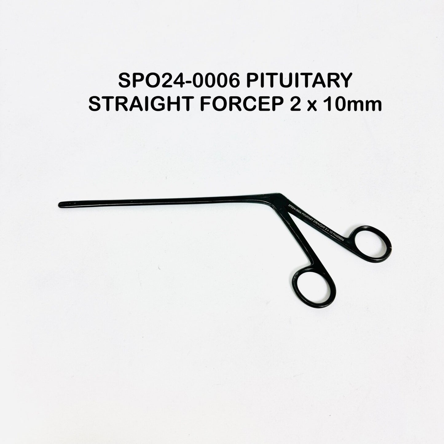 SPO24-0006 Pituitary Straight Forceps 2 X 10mm Cup, Black Instrument