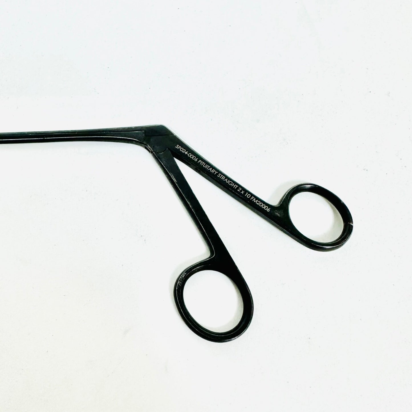 SPO24-0006 Pituitary Straight Forceps 2 X 10mm Cup, Black Instrument
