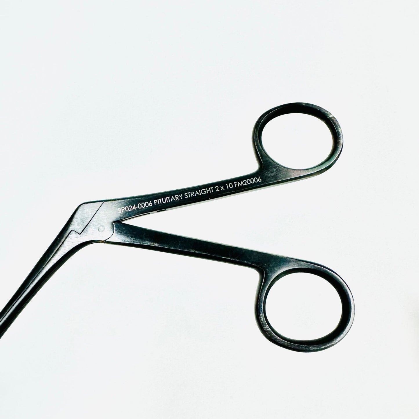 SPO24-0006 Pituitary Straight Forceps 2 X 10mm Cup, Black Instrument
