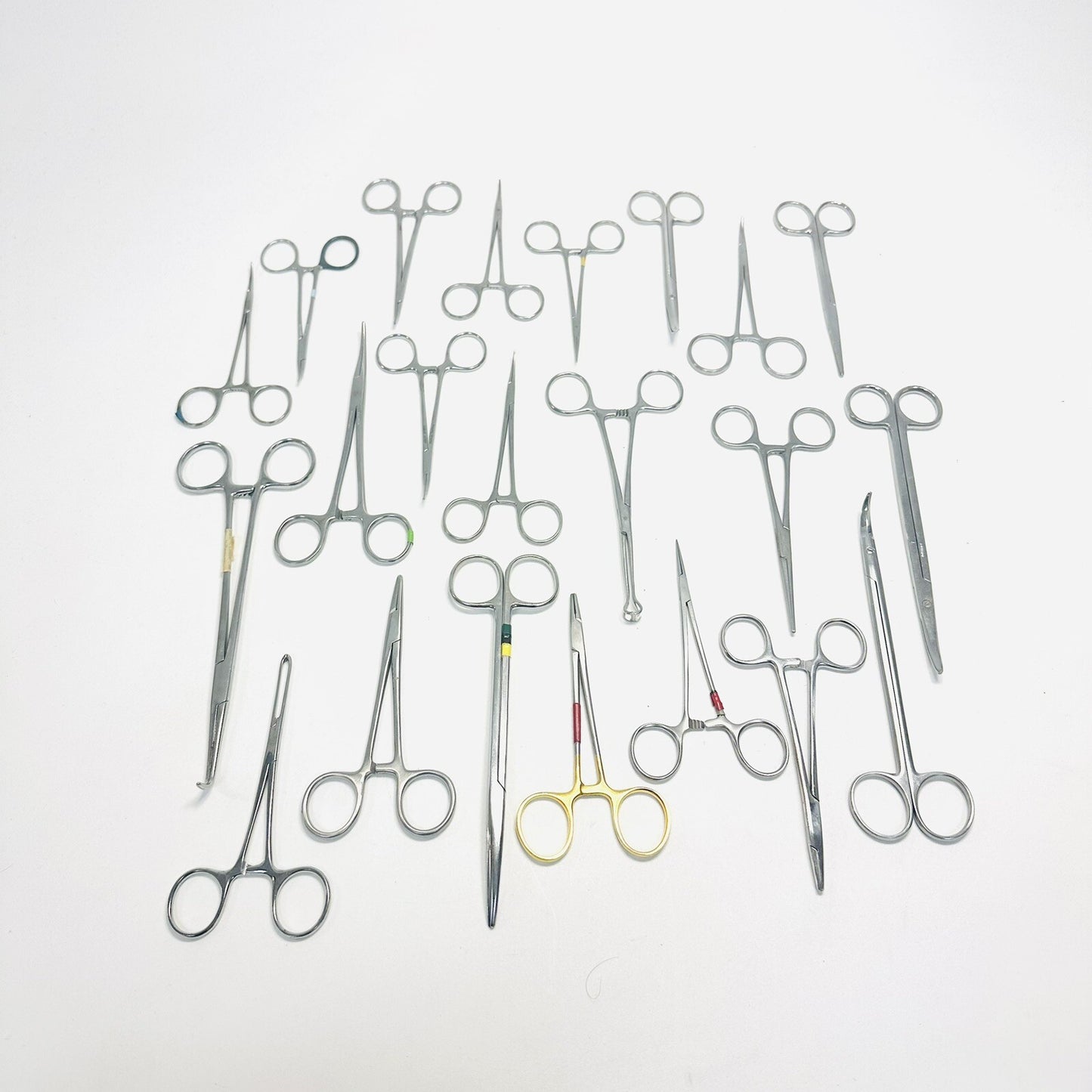 Surgical Forceps Stainless Steel Lot of 22 Instruments