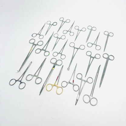 Surgical Forceps Stainless Steel Lot of 22 Instruments