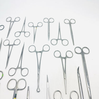 Surgical Forceps Stainless Steel Lot of 22 Instruments