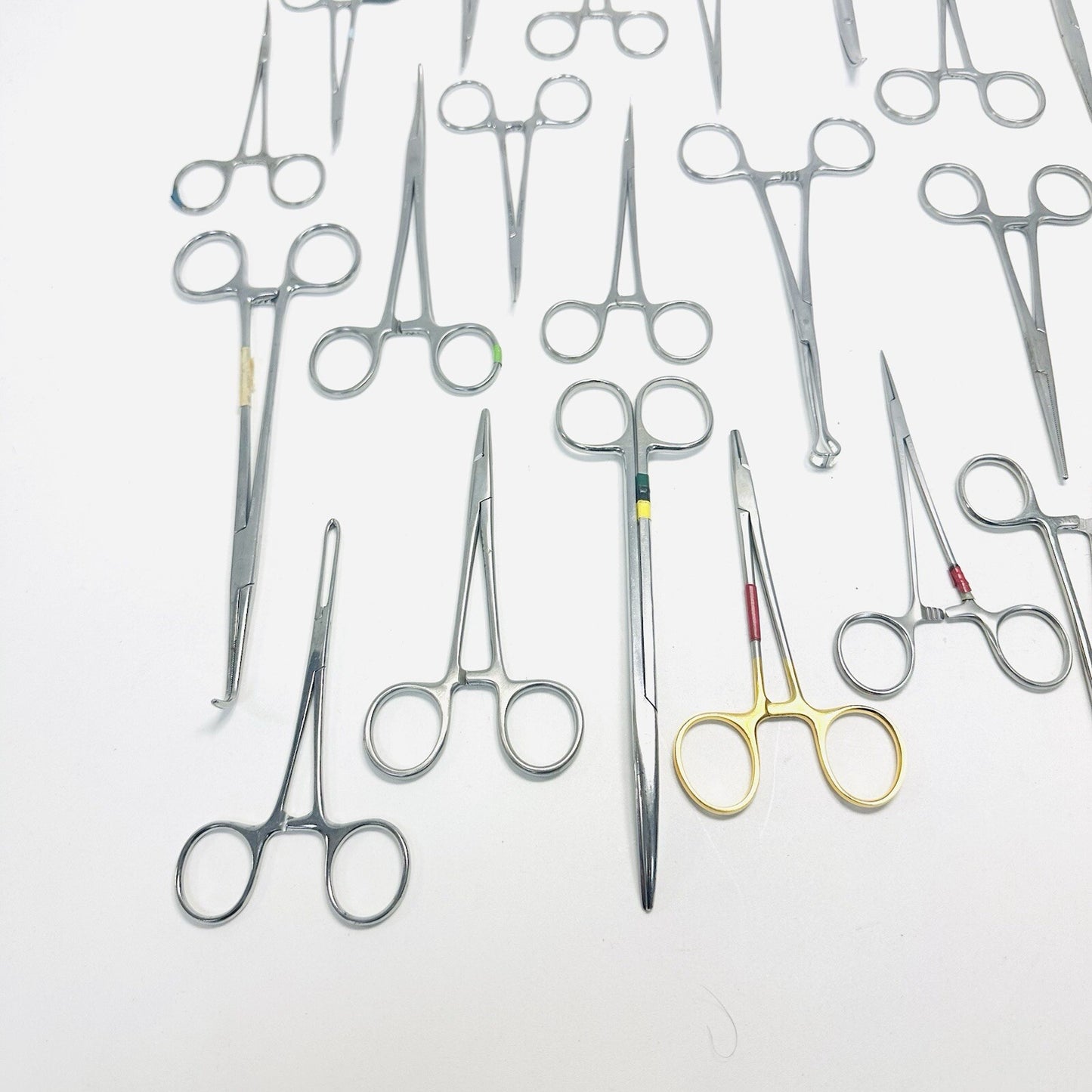 Surgical Forceps Stainless Steel Lot of 22 Instruments