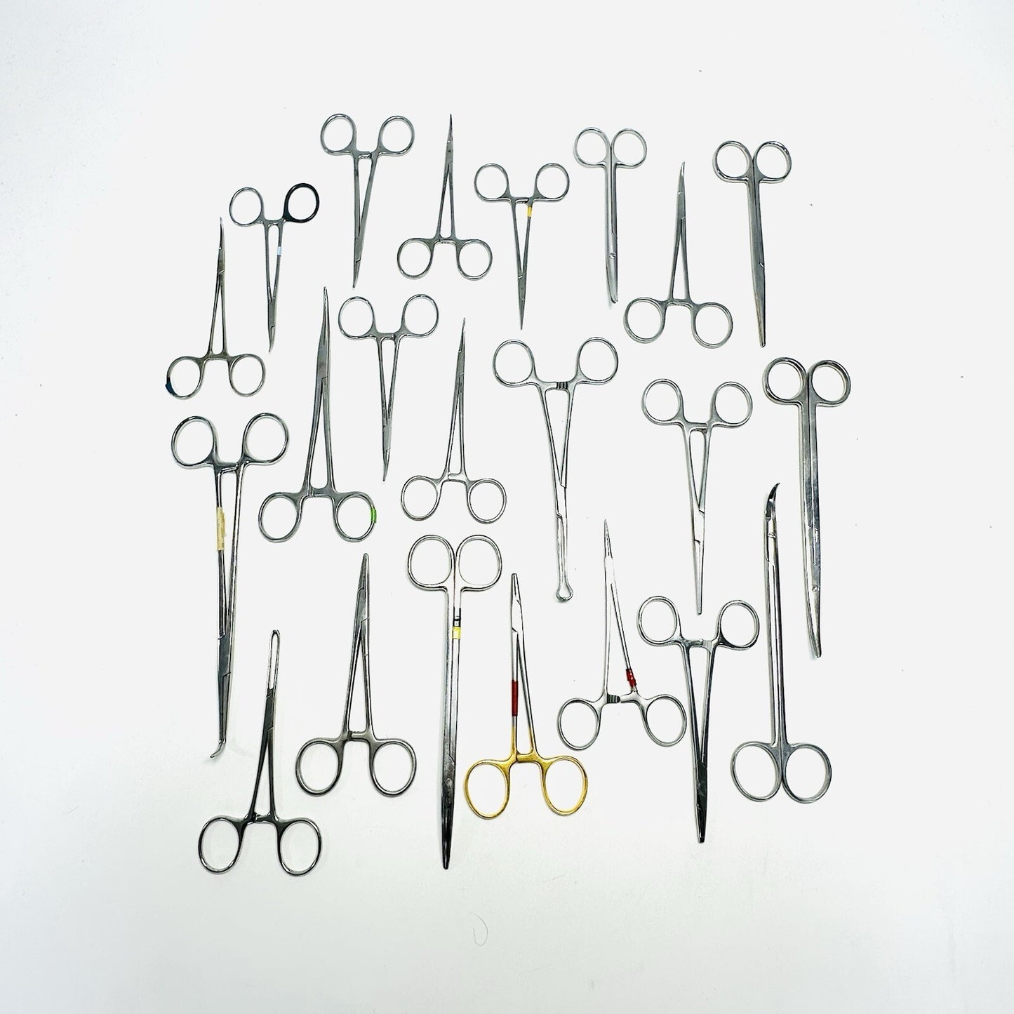 Surgical Forceps Stainless Steel Lot of 22 Instruments