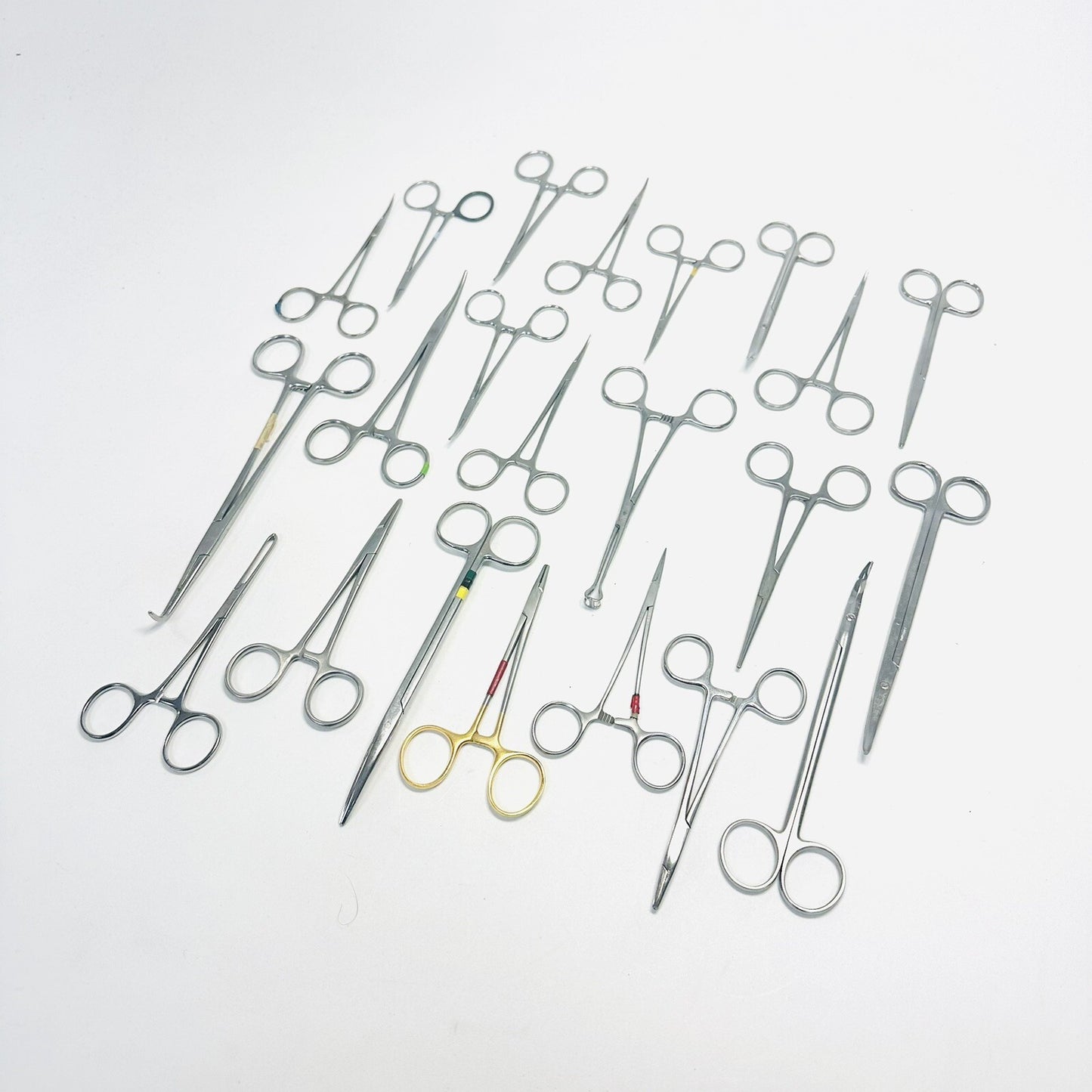 Surgical Forceps Stainless Steel Lot of 22 Instruments