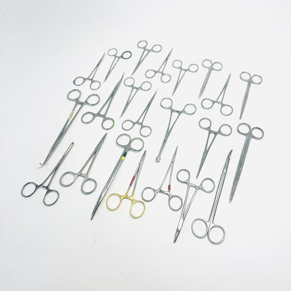 Surgical Forceps Stainless Steel Lot of 22 Instruments