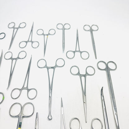 Surgical Forceps Stainless Steel Lot of 22 Instruments
