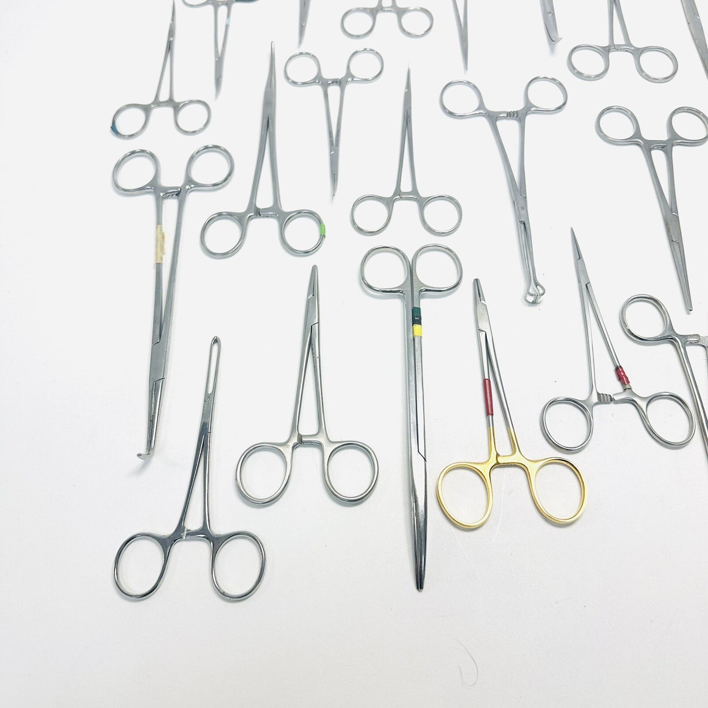 Surgical Forceps Stainless Steel Lot of 22 Instruments
